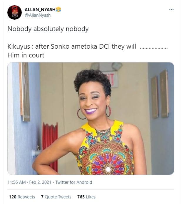 Allan_nyash allannyash nobody absolutely nobody kikuyus after sonko ametoka dci