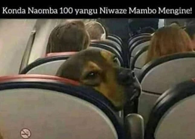 Konda naomba 100 yangu niwaze mambo mengine!