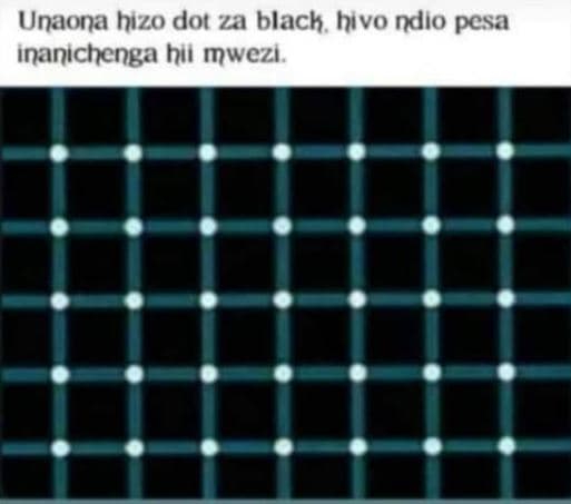 Unaona hizo dot za blach hivo ndio pesa inanichenga hil mwezı.