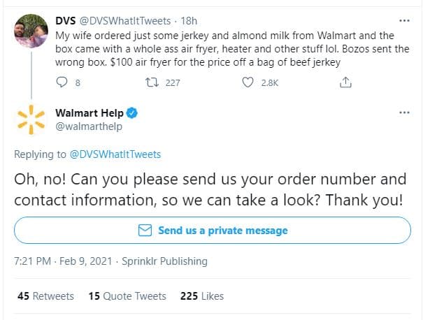 Dvs dvswhatlttweets 18h my wife ordered just some jerkey and almond milk from wa