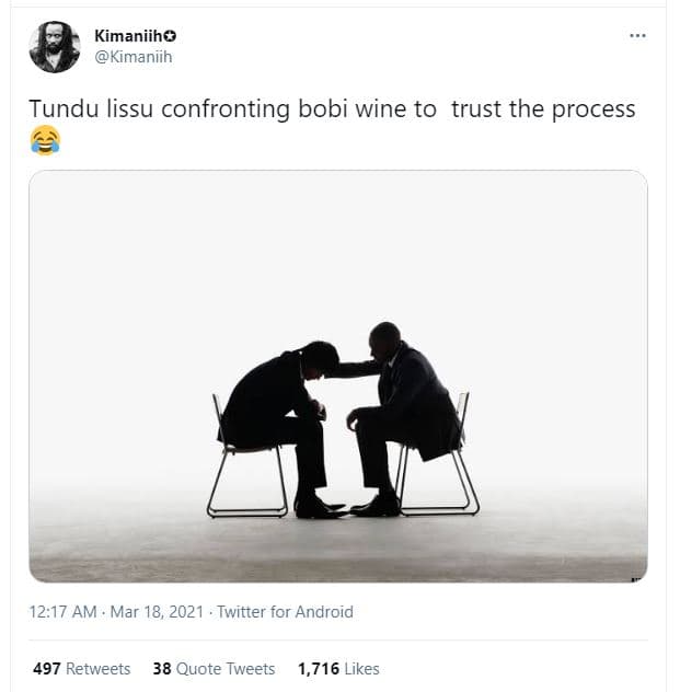 Kimaniiho kimaniih tundu lissu confronting bobi wine to trust the process 12.17