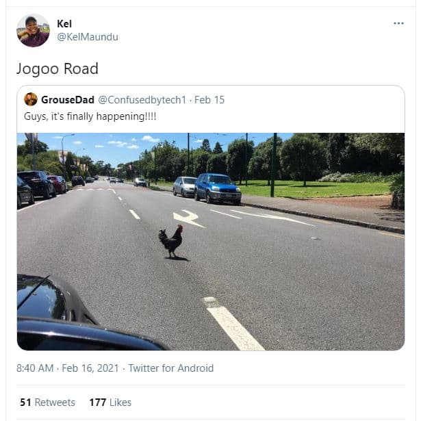 Kel kelmaundu jogoo road grousedad confusedbytech1 feb 15 guys, it's finally hap