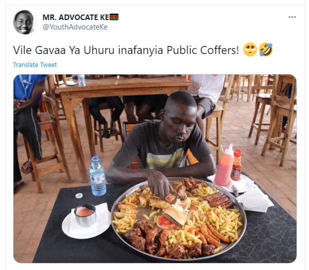 Mr. advocate ke youthadvocateke vile gavaa ya uhuru inafanyia public coffers! tr