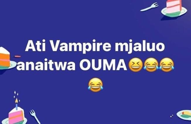 Ati vampire mjaluo anaitwa ouma