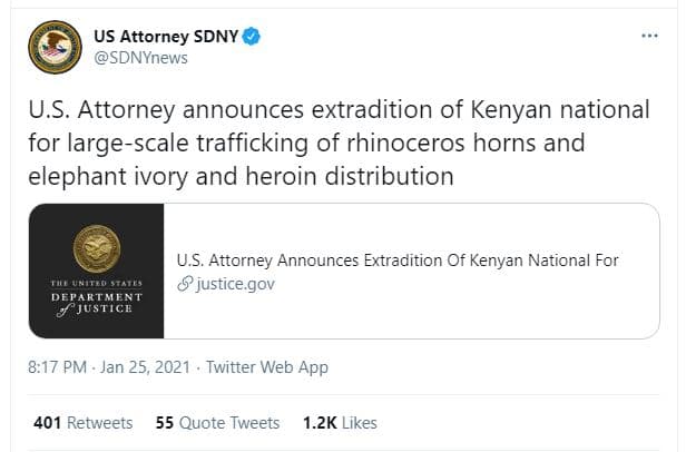 Us attorney sdny sdnynews u.s. attorney announces extradition of kenyan national
