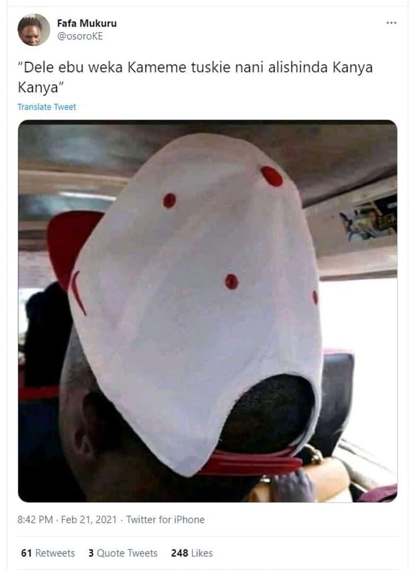 Fafa mukuru osoroke dele ebu weka kameme tuskie nani alishinda kanya kanya trans