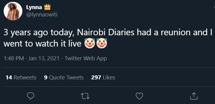 Lynna lynnaowiti 3 years ago today, nairobi diaries had a reunion and went to wa