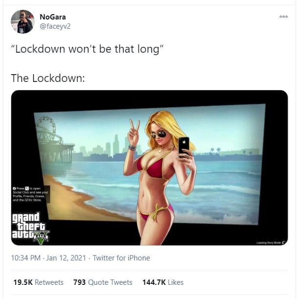 Nogara faceyvz lockdown won't be that long the lockdown puaper audd 10.34 pm jan