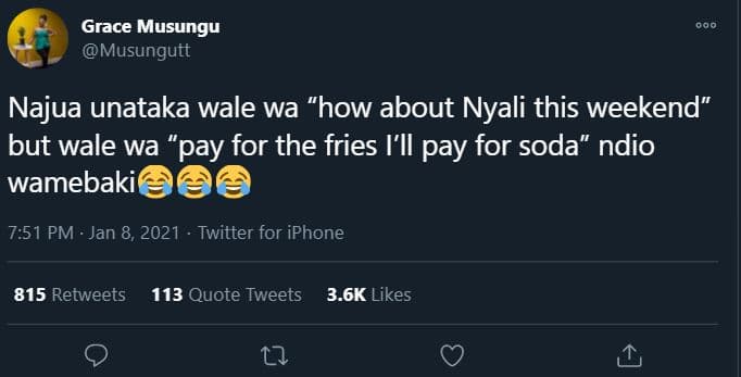 Grace musungu musungutt 000 najua unataka wale wa 'how about nyali this weekend