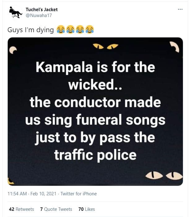 Tuchel's jacket nuwaha17 guys im dying kampala is for the wicked. the conductor