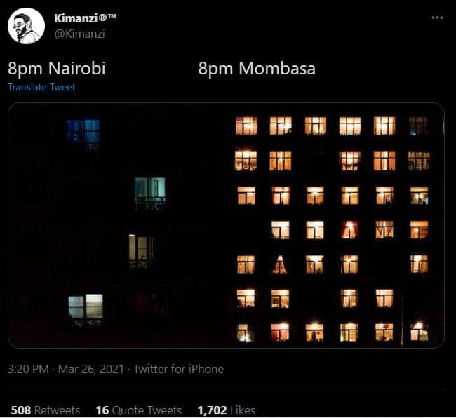 Kimanzi kimanzi _ 8pm nairobi translate tweet 8pm mombasa 3.20 pm mar 26, twitte