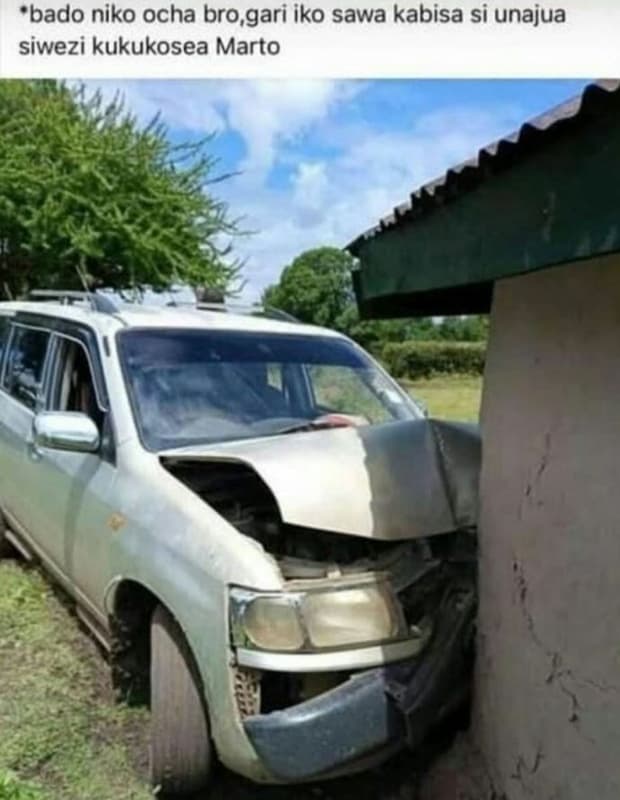 'bado niko ocha bro gari iko sawa kabisa si unajua siwezi kukukosea marto