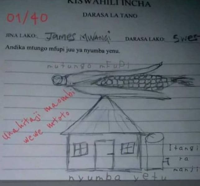 Incaa darasala ano 0140 jin a ako . janes_mwangi dakasa lako suer andika mtungo