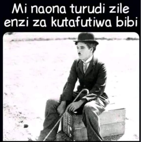 Mi naona turudi zile enzi za kutafutiwa bibi