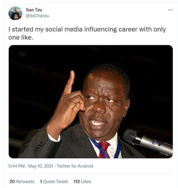 Sun tzu itschanzu started my social media influencing career with only one like_