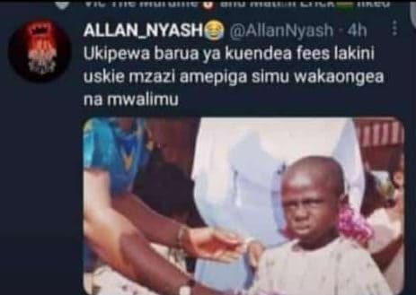 Allan_nyash allannyush 4h ukipewa barua ya kuendea fees lakini uskie mzazl amepi