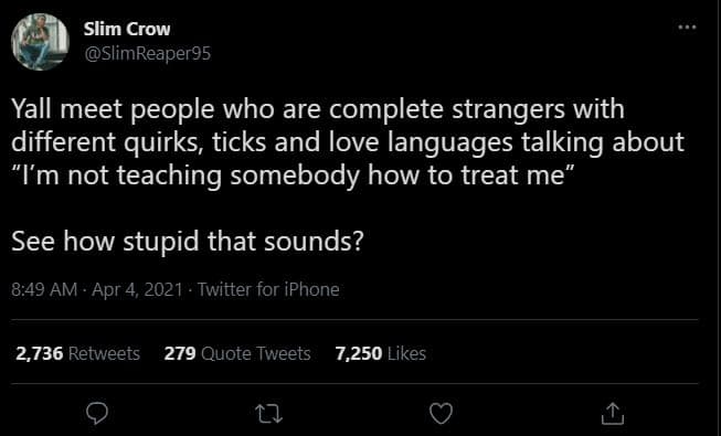 Slim crow slimreaper95 yall meet people who are complete strangers with differen