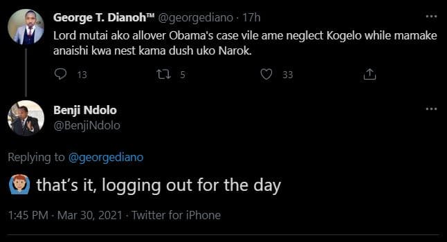 George t. dianoh georgediano 17h lord mutai ako allover obama's case vile ame ne