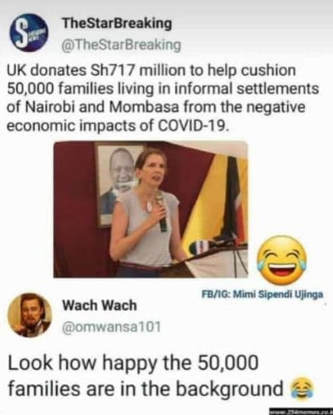 Thestarbreaking thestarbreaking uk donates sh717 million to help cushion 50,000