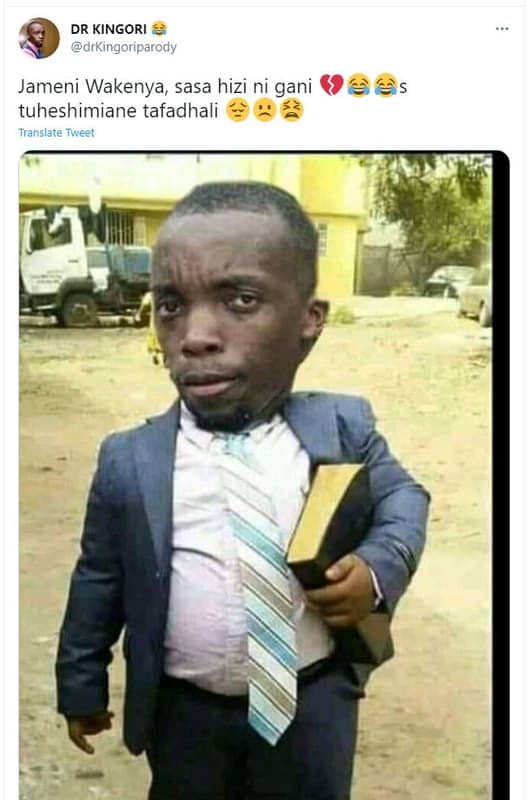 Dr kingori drkingoriparody jameni wakenya sasa hizi ni gani tuheshimiane tafadha