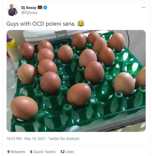 Dj soxxy djsoxxy guys with ocd poleni sana 10.23 pm mar 18, twitter for android