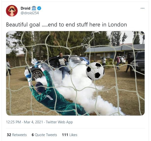 Droid droid254 beautiful goal end to end stuff here in london 12.25 pm mar 4 twi