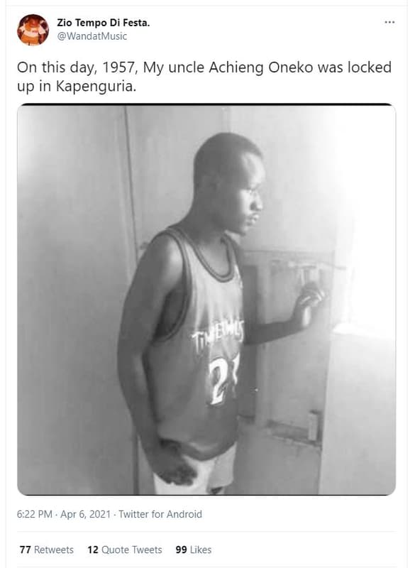 Zio tempo di festa_ wandatmusic on this day , my uncle achieng oneko was locked