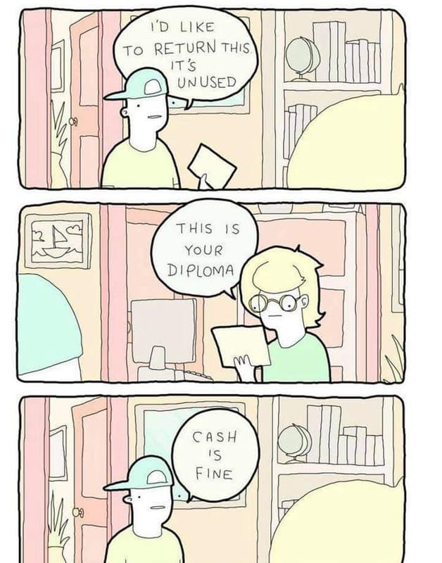 1'd like to return thıs it's un used this 1s your diploma ca s h 's fie