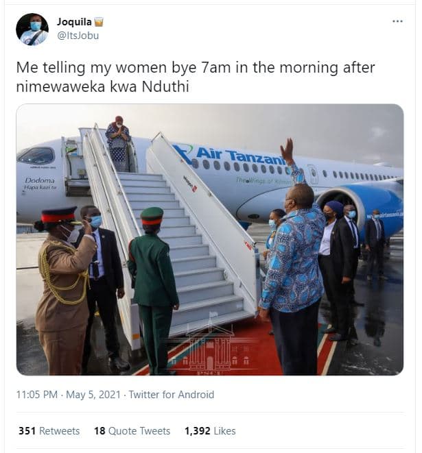 Joquila itsjobu me telling my women bye 7am in the morning after nimewaweka kwa