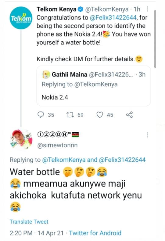 Telkom kenya telkomkenya ih telkóm congratulations to felix31422644, for being t