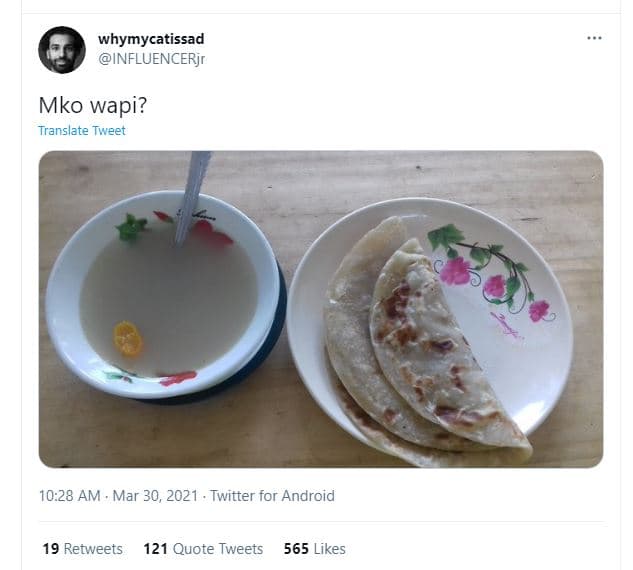 Whymycatissad influencerjr mko wapi? translate tweet 10.28 am mar 30, twitter fo