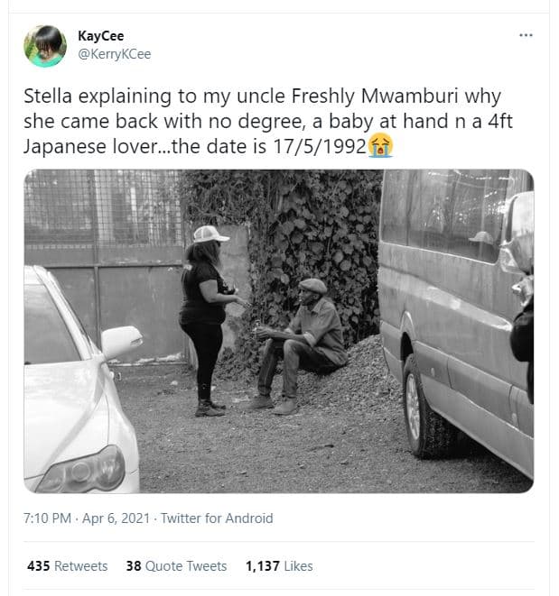 Kaycee kerrykcee stella explaining to my uncle freshly mwamburi why she came bac