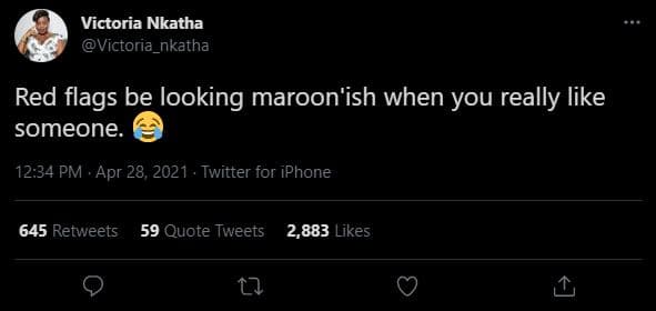 Victoria nkatha victoria_nkatha red flags be looking maroon'ish when you really