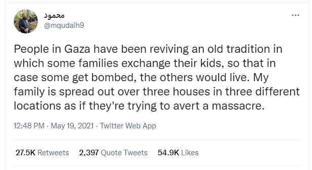 ' mqudaihg people in gaza have been reviving an old tradition in which some fami