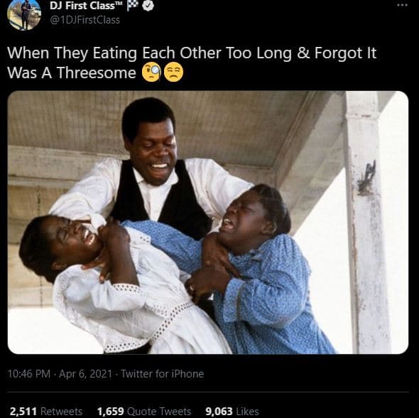 Dj first class p 1djfirstclass when they eating each other too long forgot it wa