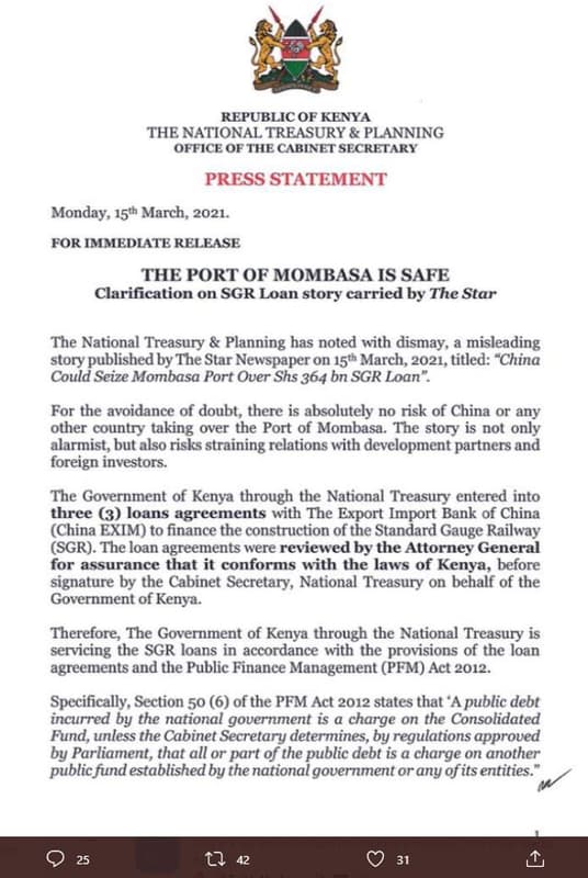 Republic of kenya the national treasury planning office ofthe cabinetsecretary p