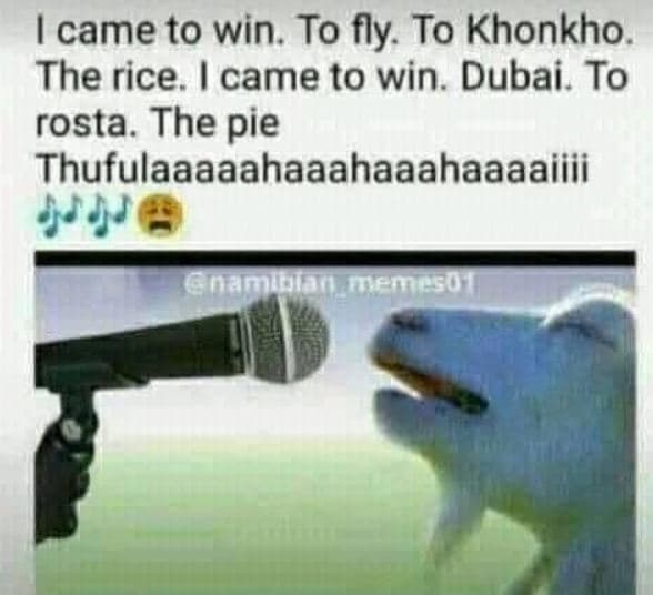 Icame to win. to fly to khonkho . the rice. came to win. dubai. to rosta. the pi