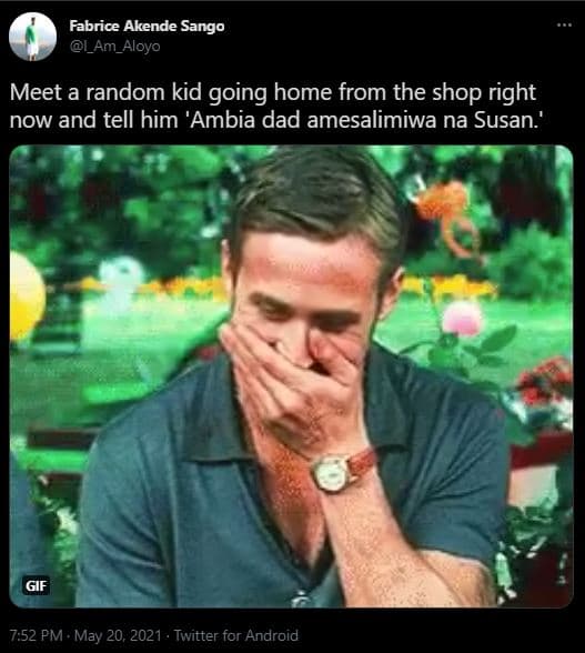 Fabrice akende sango i_am_aloyo meet a random kid going home from the shop right