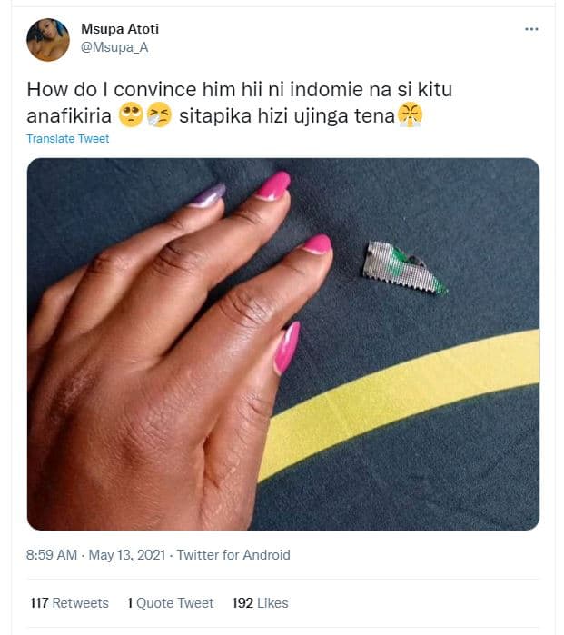 Msupa atoti msupa how do convince him hii ni indomie na si kitu anafikiria sitap