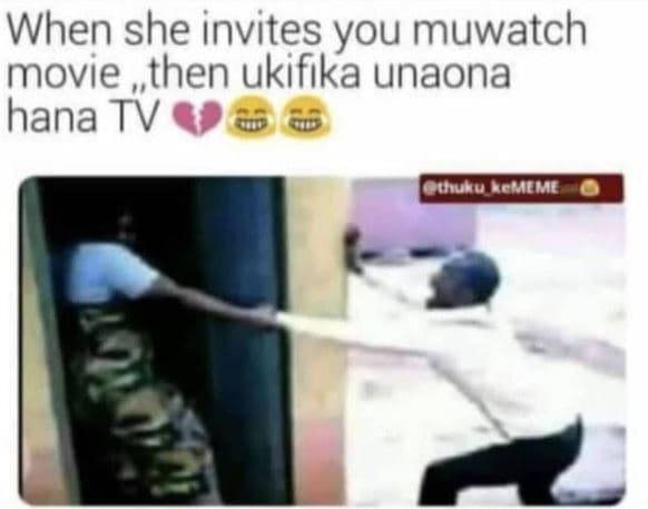 When she invites you muwatch movie , then ukifika unaona hana tv nuruecheme