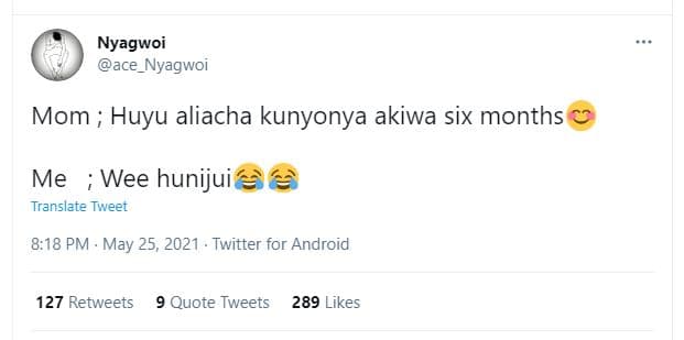 Nyagwoi ace_nyagwol mom huyu aliacha kunyonya akiwa six months me wee hunijui tr