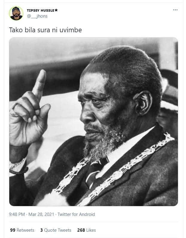 Tipsey hussle jhons tako bila sura ni uvimbe 9,48 pm mar 28, twitter for android