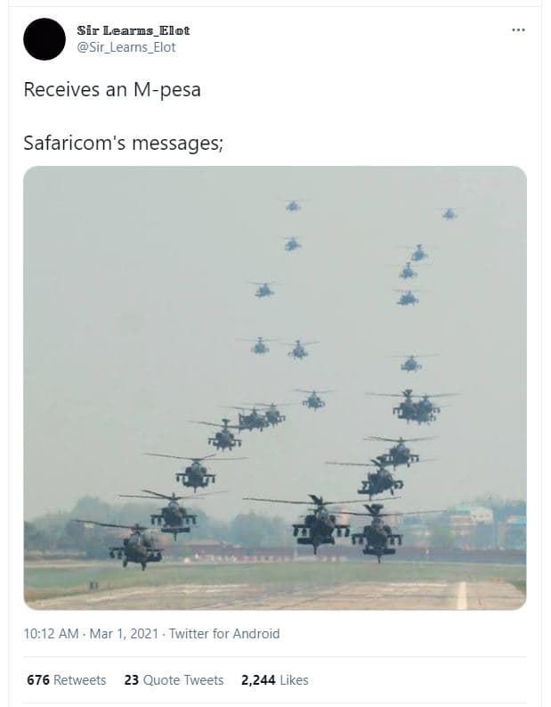 Sir learns_elot sir_learns_elot receives an mpesa safaricom's messages 10.12 am