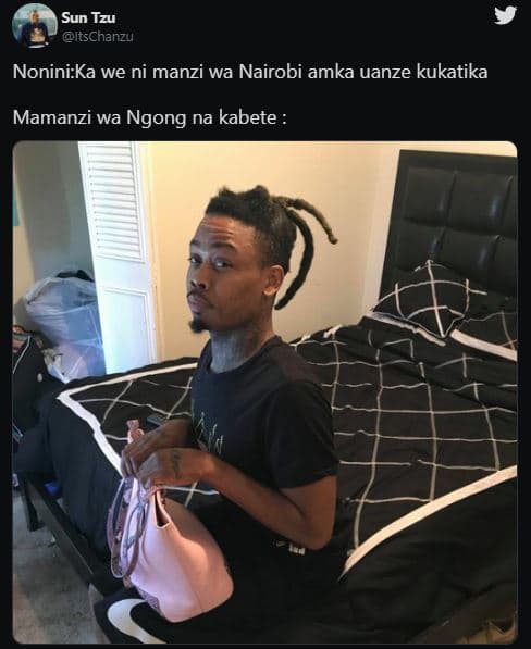 Sun tzu itschanzu noninika we ni manzi wa nairobi amka uanze kukatika mamanzi wa