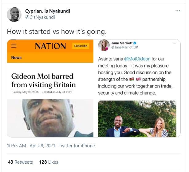 Cyprian, is nyakundi cisnyakundi how it started vs how it's going. jane marrıott