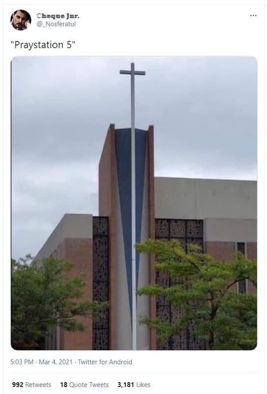 Cbequejnr. nosferatul praystation 5 5.03 pm mar 4, twitter for android 992 retwe
