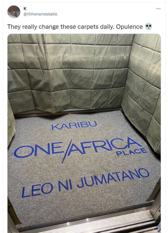 Hithenameskatie they really change these carpets daily. opulence karibu onejafri