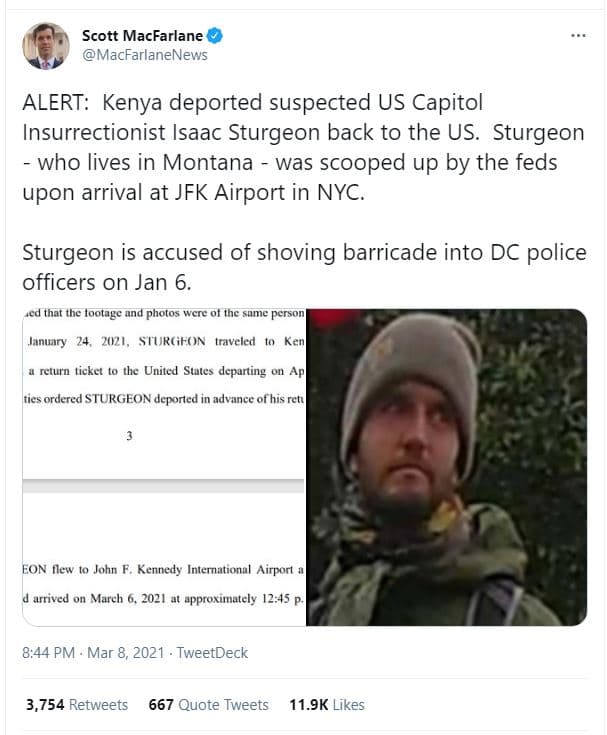 Scott macfarlane macfarlanenews alert kenya deported suspected us capitol insurr
