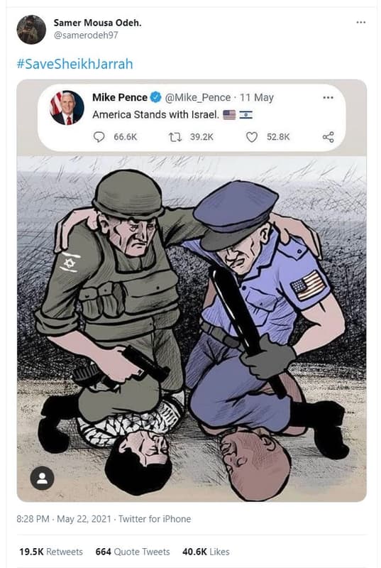 Samer mousa odeh samerodehg7 savesheikhjarrah mike pence mike_pence 11 may ameri
