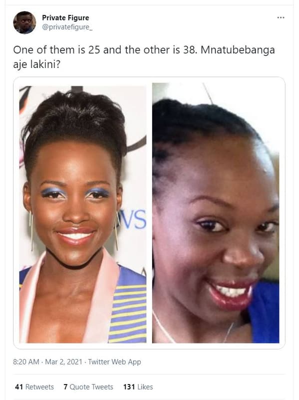 Private figure privatefigure one of them is 25 and the other is 38. mnatubebanga